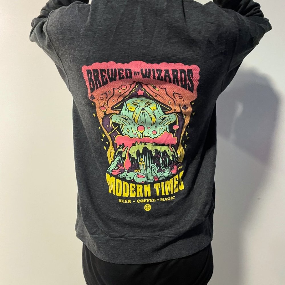 Limited Edition Modern Times Brewery zip-up hoodie, M